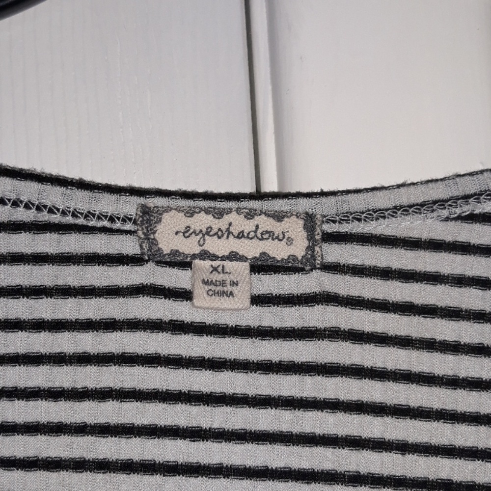 SALE! Long sleeves striped peplum top - Picture 2 of 5